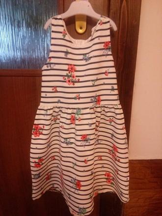 Detske kvietinkove šaty, h&m,110