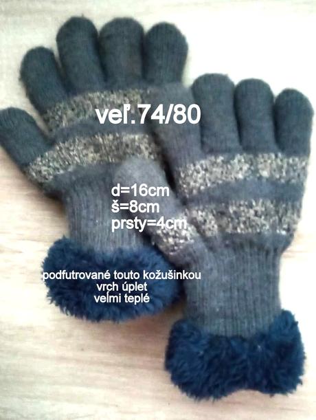 Rukavice veľ.74/80, 74