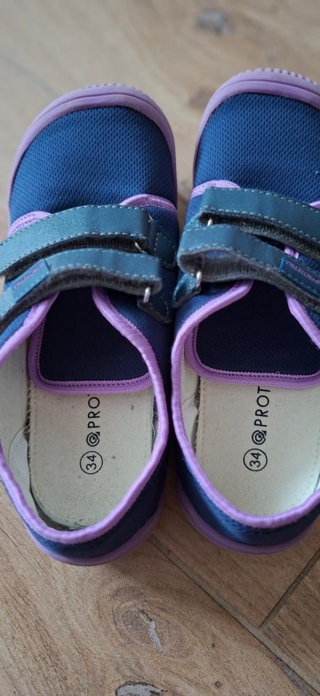 Prezúvky plátenky barefoot, protetika,34