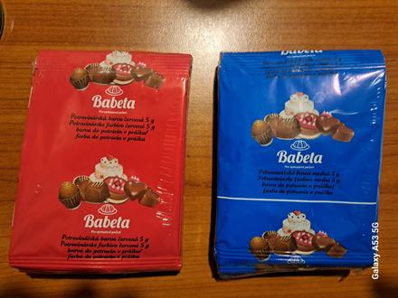 Potravinarske farby babeta, 