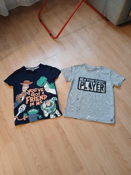 2 letné tričká 122/128, disney,122