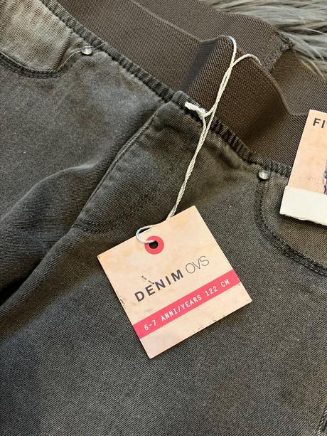 Dievčenské džegíny s kamienkami sivé ovs (122), ovs,122