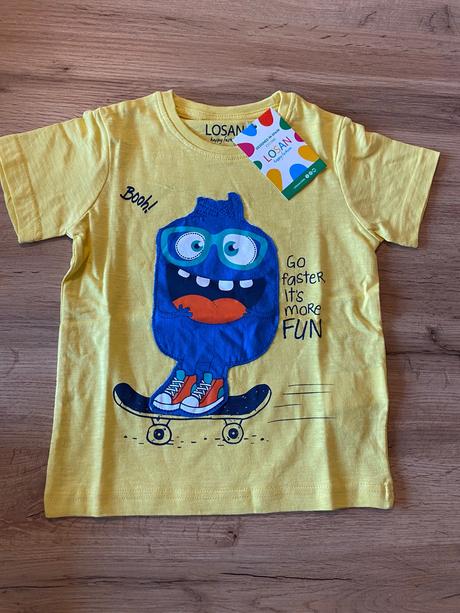 Tricko monster žlté, losan,92 / 98 / 104 / 110 / 122