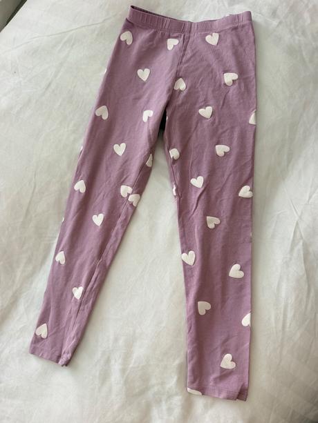 Leginky so srdieckami, h&m,128