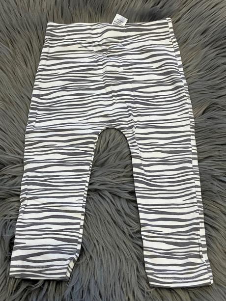 Dievčenské legíny sivo biele george (74-80), george,74