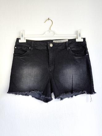 Čierne riflové kraťasy šortky medium waist esmara, esmara,40