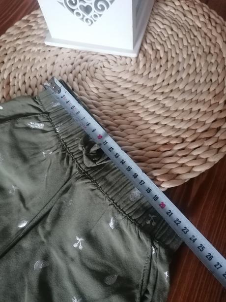 Letné nohavice h&m 110 olivove, h&m,110