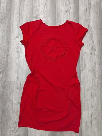 Dámske červené šaty, l