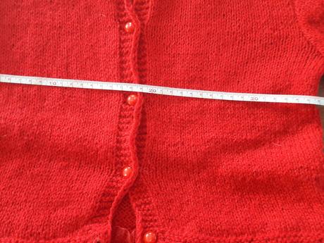 Cerveny sveter 1x pouzity, 116
