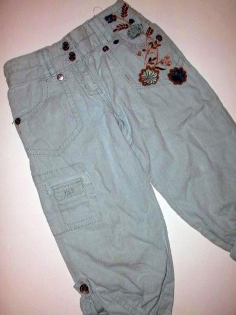 Štýlové roll-up nohavice pre 5-6 roč. slečnu, next,116