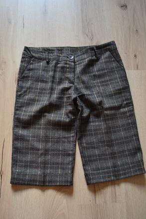 Dámske hnedé krátke nohavice, veľkosť m, m