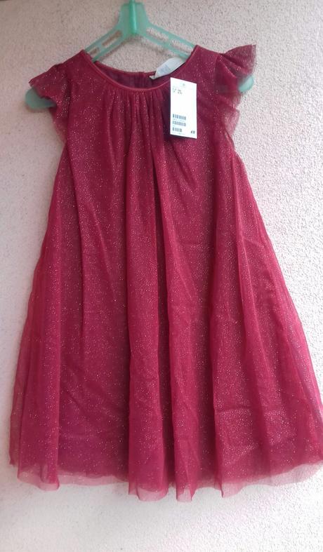 Tylové šaty, h&m,122