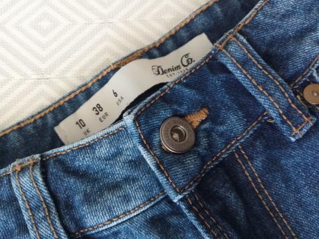 Riflové šortky s vyšším pásom s/m, denim,m