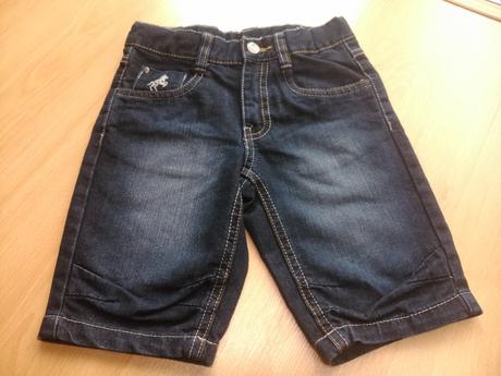 Nenosené riflové 3/4 nohavice, palomino,104