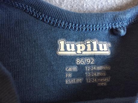 Modré námornícke body lupilu dlhý rukáv, lupilu,86