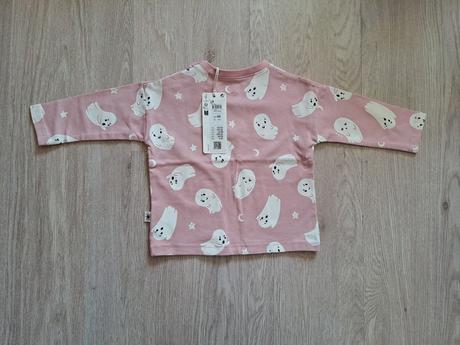 Lindex dievcenske ruzove tricko dlhy rukav 68, lindex,68