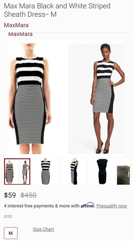 Pásikaté šaty maxmara, 36