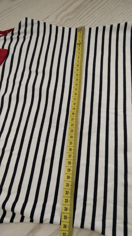 Pruhovana tunika šaty, s