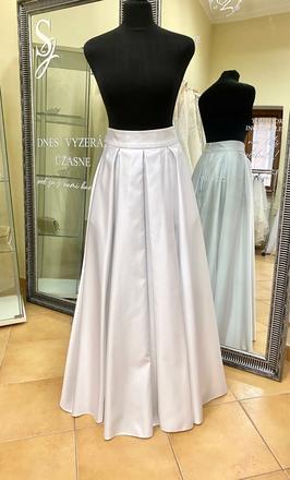 Dámska saténová sukňa  s vreckami, s