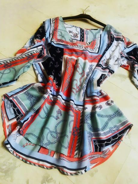 Námornícky bluzón /tunika, xxxl