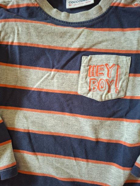 Šedo-modré pruhovane tričko, coccodrillo,92