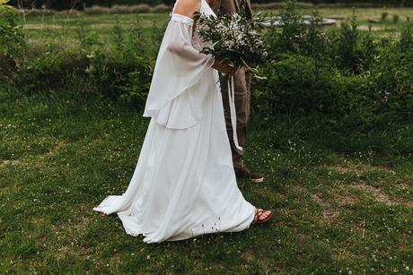 Boho svadobné šaty šité na mieru, 38