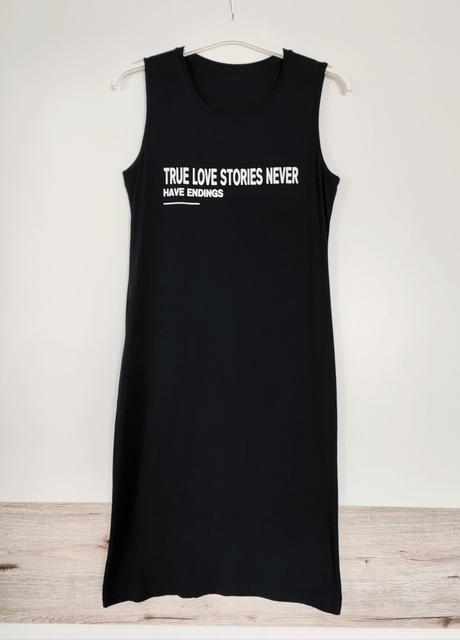 Čierne midi šaty, l