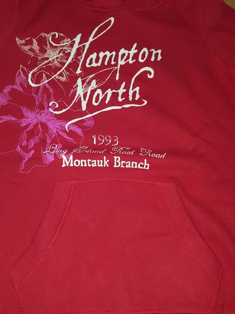 Cervena mikina, h&m,s