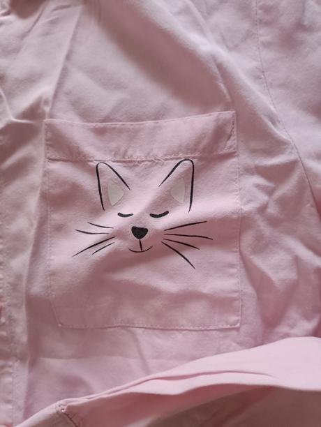 Ružová bavlnená košieľka, sinsay,140