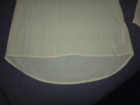 Žltá padavá blúzka, s