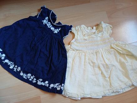 2x letné šatičky v.62 / 1-3mesiace, george,62