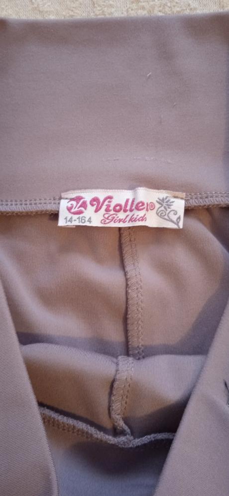 Legíny elastické, veľ. 164, béžovo-sivá, 164