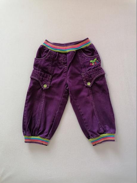 Fialove "riflove" nohavice, 86