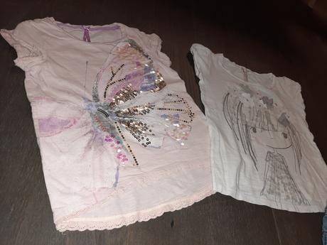 Nádherné tričká next 2ks + 3/4 capri letné rifle, next,116