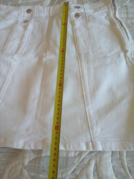 Biela riflová sukňa, orsay,38