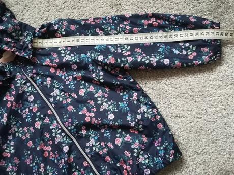 Podšitá kvietkovaná bunda, h&m,92