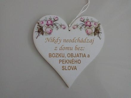 Drevené srdiečko,