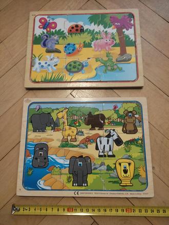 Drevene puzzle zvieratka, 