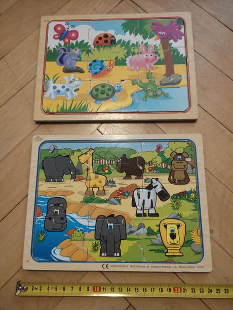 Drevene puzzle zvieratka, 