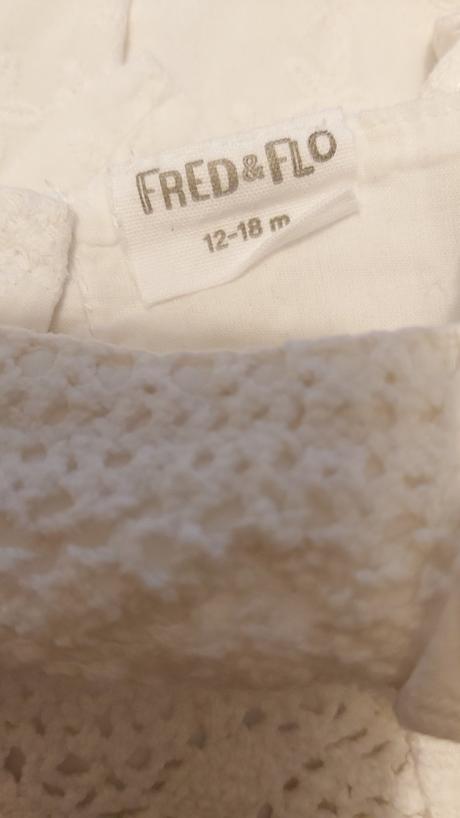 Madeirové šaty s čipkou a s čelenkou 86, f&f,86