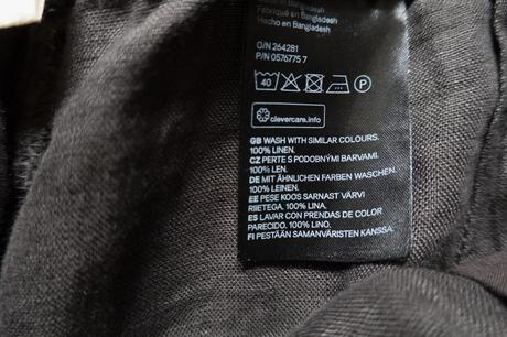 Ľanové nohavice h&m, h&m,42