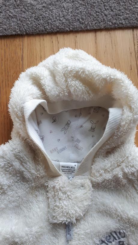 Overal plyšový richelieu 62-68, richelieu,62