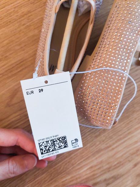 H&m balerínky so strasmi, h&m,29