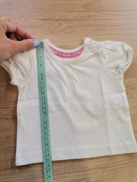 Dievčenské biele tričko 56, bluezoo,56