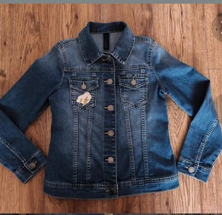 Riflová bunda, benetton,128