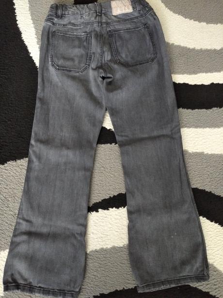 Rifle šedé a bledomodré 2 x, zara,158