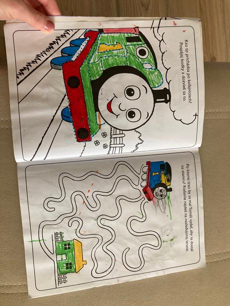 Knihy omaľovánky a úlohy tomáš a kamarati, 