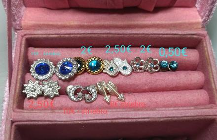 Rôzne náušnice striebro 925 aj bižutéria, 