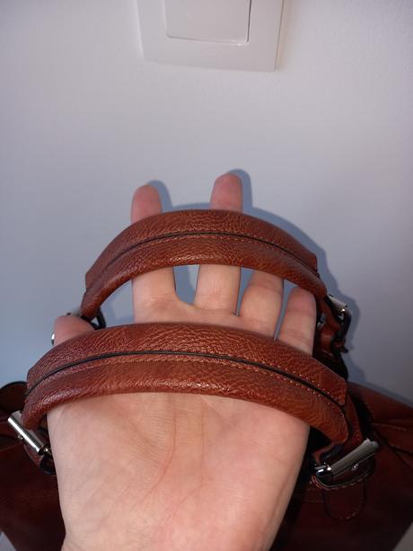 Hnedá kabelka do ruky s prídavným ramienkom, 