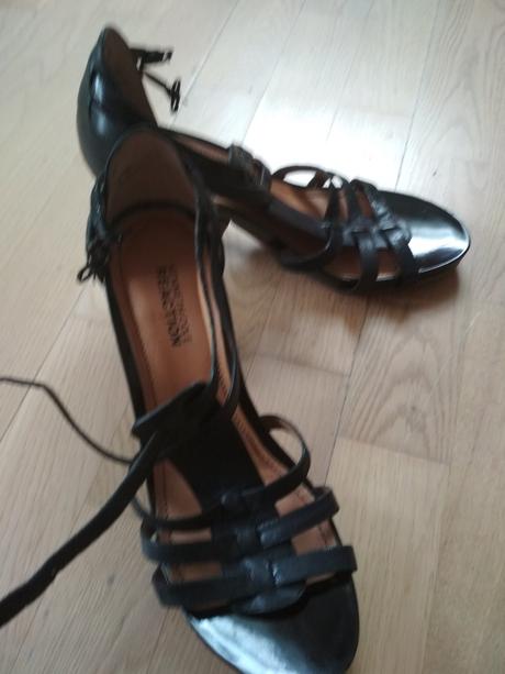 Cierne topanky, sandale, 39